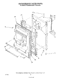 REFRIGERATOR DOOR Diagram and Parts List for ET16JMYSM03  Whirlpool Refrigerator