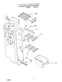 FREEZER LINER Diagram and Parts List for RS25AQXGW02  Roper Refrigerator