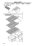 SHELF Diagram and Parts List for RT14HKYAW00  Roper Refrigerator