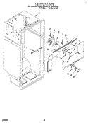 LINER Diagram and Parts List for RT18HDXBL01  Roper Refrigerator