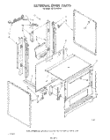 EXTERNAL OVEN Diagram and Parts List for SF314PSRW1  Whirlpool Range