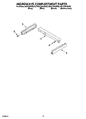 MICROWAVE COMPARTMENT PARTS Diagram and Parts List for KEHC309JBT08  KitchenAid Microwave Oven Combo