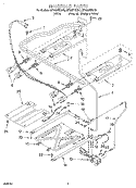 MANIFOLD Diagram and Parts List for SF365PEGN0  Whirlpool Range
