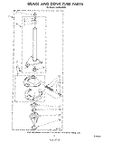 BRAKE AND DRIVE TUBE Diagram and Parts List for LA6055XSW0  Whirlpool Washer
