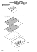 SHELF PARTS, OPTIONAL PARTS Diagram and Parts List for ET6WSKYKT01  Whirlpool Refrigerator