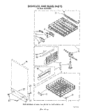 DISHRACK AND PANEL Diagram and Parts List for DU9700XR7  Whirlpool Dishwasher