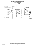 TUB AND FRAME PARTS Diagram and Parts List for KUDS35FXWH1  KitchenAid Dishwasher