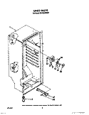 LINER Diagram and Parts List for EV110CXWW00  Whirlpool Freezer
