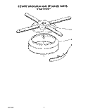 LOWER WASHARM AND STRAINER Diagram and Parts List for KUDS220T1  KitchenAid Dishwasher