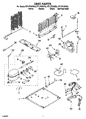 UNIT PARTS Diagram and Parts List for ET1LFKXKT03  Whirlpool Refrigerator