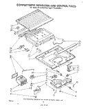 COMPARTMENT SEPARATOR AND CONTROL Diagram and Parts List for ET14JKXMWR1  Whirlpool Refrigerator