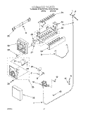 ICE MAKER Diagram and Parts List for ED22GWXFW01  Whirlpool Refrigerator