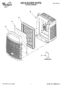 AIR CLEANER PARTS Diagram and Parts List for AP51030S1  Whirlpool Air Purifier