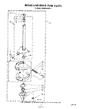 BRAKE AND DRIVE TUBE Diagram and Parts List for KAWE660WAL0  KitchenAid Washer
