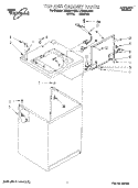 TOP AND CABINET, LIT/OPTIONAL Diagram and Parts List for LSR8244BW2  Whirlpool Washer