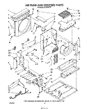 AIRFLOW AND CONTROL Diagram and Parts List for AC2104XT0  Whirlpool Air Conditioner