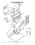 TOP AND CONSOLE PARTS, LITERATURE AND OPTIONAL Diagram and Parts List for LG5801XMW2  Whirlpool Dryer