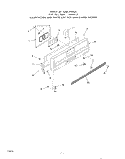 MAIN TOP Diagram and Parts List for 1445W1A  Roper Range