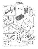 UNIT Diagram and Parts List for KSRS22DWAL02  KitchenAid Refrigerator