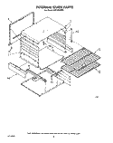 INTERNAL OVEN Diagram and Parts List for SF0100SRW2  Whirlpool Range