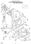 SECTION Diagram and Parts List for TEDS680BQ2  Estate Dryer