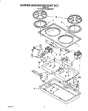 OPTIONAL BURNER MODULE Diagram and Parts List for KGCM860TBC1  KitchenAid Cooktop