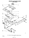 COOKTOP AND MANIFOLD , LITERATURE AND OPTIONAL Diagram and Parts List for SF300BSRW0  Whirlpool Range