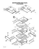 REFRIGERATOR SHELF Diagram and Parts List for KSSS42DAX01  KitchenAid Refrigerator