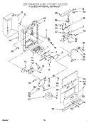 DISPENSER AND FRONT Diagram and Parts List for KSSS48QDX04  KitchenAid Refrigerator