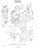 DOOR Diagram and Parts List for DP8350XVN0  Whirlpool Dishwasher