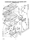 COMPARTMENT SEPARATOR AND CONTROL Diagram and Parts List for KTRF18KTWH00  Whirlpool Refrigerator