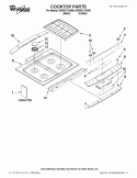 COOKTOP PARTS Diagram and Parts List for GW397LXUS06  Whirlpool Range