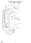 REFRIGERATOR LINER Diagram and Parts List for KSRS22KGBT02  KitchenAid Refrigerator