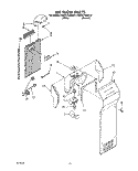 AIR FLOW Diagram and Parts List for KSRS27QAWH07  KitchenAid Refrigerator