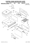 SECTION Diagram and Parts List for KEWD105HBL4  KitchenAid Warming Drawer