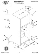 CABINET PARTS Diagram and Parts List for RT18HDXKQ03  Roper Refrigerator