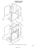 CABINET Diagram and Parts List for RB130PXK3  Whirlpool Wall Oven
