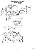 MACHINE BASE PARTS Diagram and Parts List for WTW5321SQ0  Whirlpool Washer