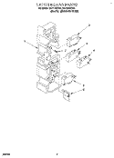 LATCH BOARD Diagram and Parts List for MH7110XBQ3  Whirlpool Microwave