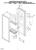 REFRIGERATOR DOOR PARTS Diagram and Parts List for KSRP22FSSS00  KitchenAid Refrigerator