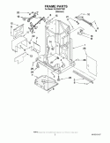 FRAME PARTS Diagram and Parts List for KUCS03FTSS1  KitchenAid Trash Compactor
