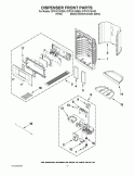 Part Location Diagram of 2305348 Whirlpool DAMPER