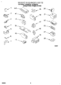 WIRING HARNESS Diagram and Parts List for LLT8233DQ0  Whirlpool Washer