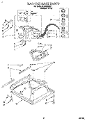 MACHINE BASE Diagram and Parts List for 6LSC9255BQ1  Whirlpool Washer