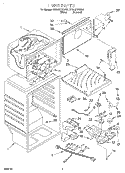 LINER Diagram and Parts List for ET21GKXGW01  Whirlpool Refrigerator