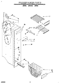 FREEZER LINER Diagram and Parts List for KSRP25QDBL00  KitchenAid Refrigerator
