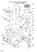 CABINET AND STIRRER Diagram and Parts List for KEMI301GBL0  KitchenAid Microwave Oven Combo