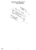 CONTROL PANEL, LITERATURE Diagram and Parts List for RBD276PDQ6  Whirlpool Wall Oven