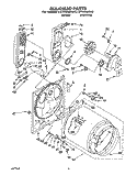 SECTION Diagram and Parts List for LGT6638AW0  Whirlpool Dryer
