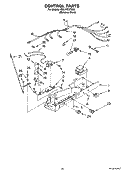 CONTROL PARTS Diagram and Parts List for ED2JVEXTS00  Whirlpool Refrigerator